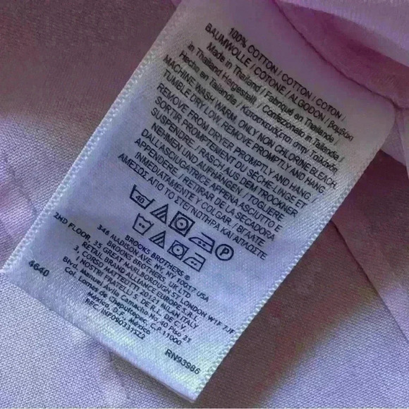 Y2K 90s Baby Pink Brooks Brothers Button Up - Picture 5 of 7